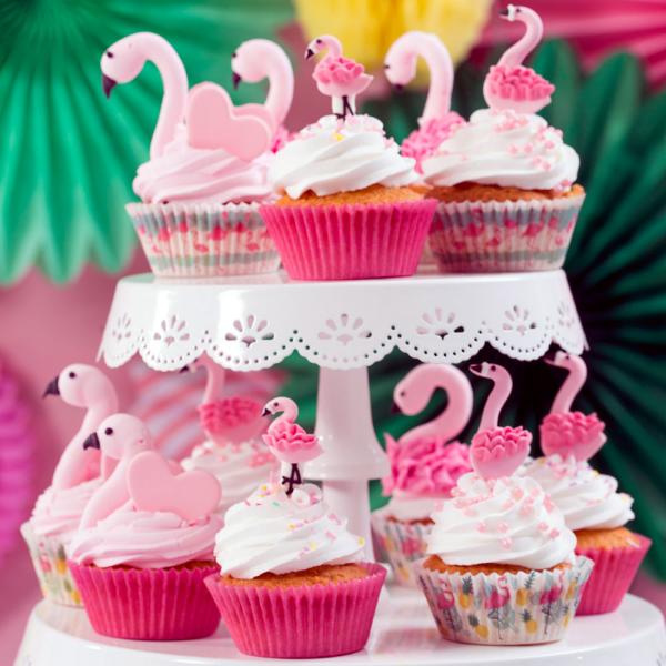 Muffinsformer Rosa Flamingoer