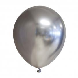 Chrome Miniballonger Sølv 100-pakning