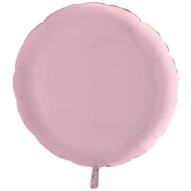 Folieballong Rund Pastellrosa