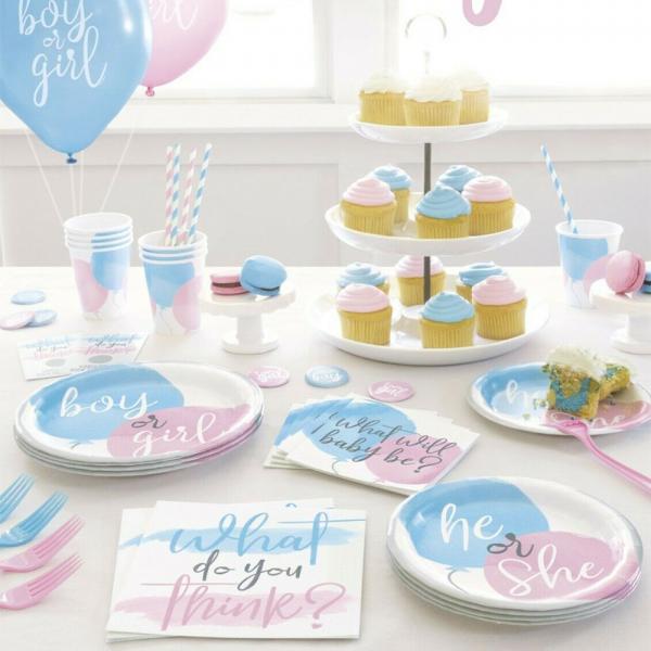 Boy or Girl Plastduk Bl & Rosa