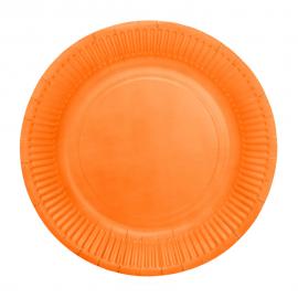 Papptallerkener Oransje 18 cm 8-pakning