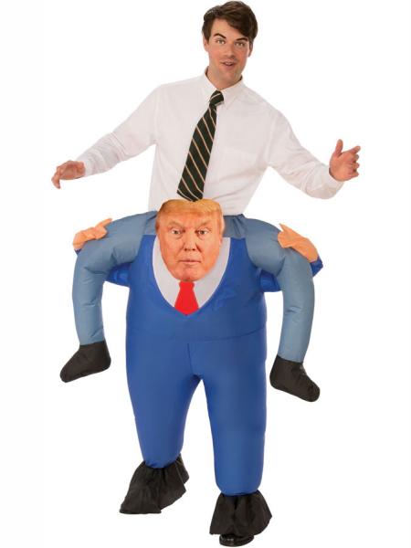 Oppblsbart Donald Trump Carry Me Kostyme