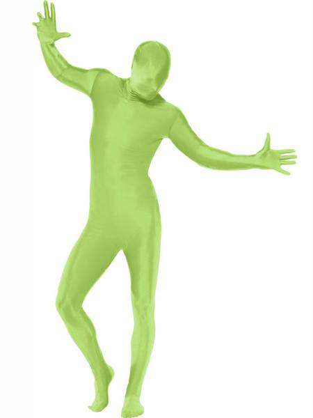 Morphsuit Grnt Kostyme med Veske