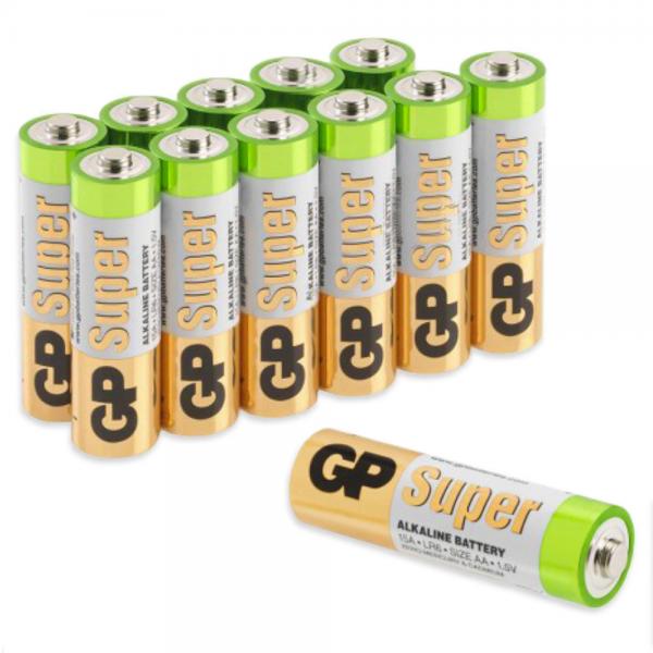 AA-Batterier 12-pakning GP Super Alkaline