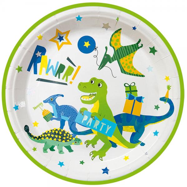 Papptallerkener Dinosaur Party