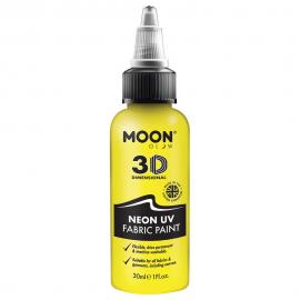 Moon Glow Neon UV Tekstilfarge Gul 30 ml