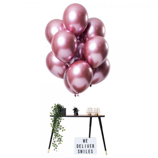 Chrome Mirror Ballonger Rosa