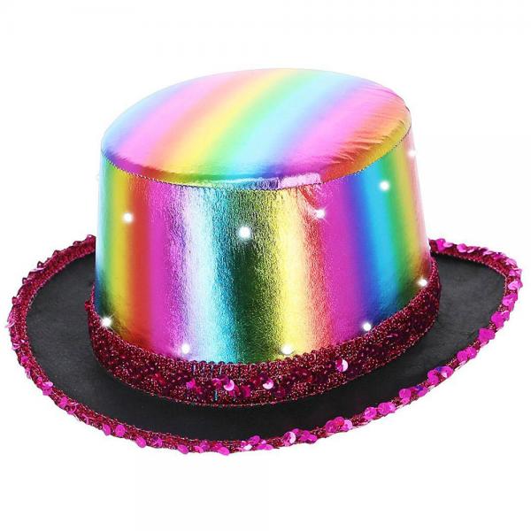 LED Hy Hatt Metallisk Rainbow