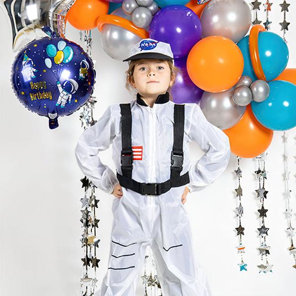 Folieballong Happy Birthday Astronaut