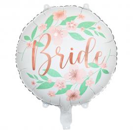 Bride Folieballong Blomster