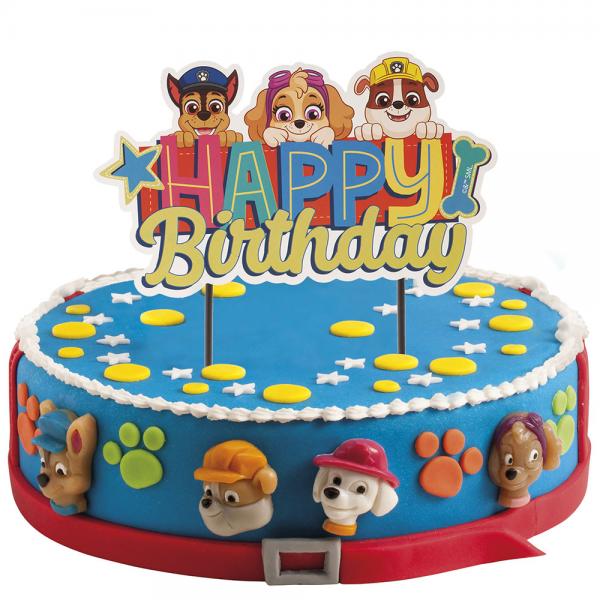 Paw Patrol Happy Birthday Kakedekorasjon