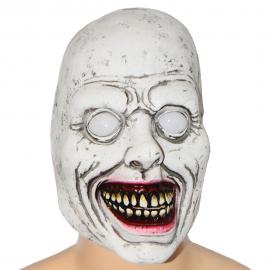 Zombie Maske med Hvite Øyne