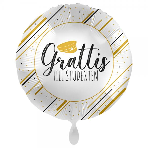 Grattis Till Studenten Ballong Golden Graduation