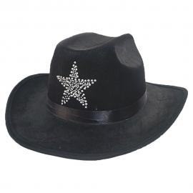 Cowboyhatt med Sheriffstjerne