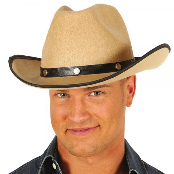 Cowboyhatt Lysbrun