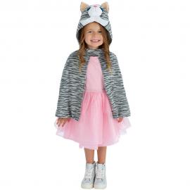 Deluxe Katt Plush Cape Barn 4-7 år