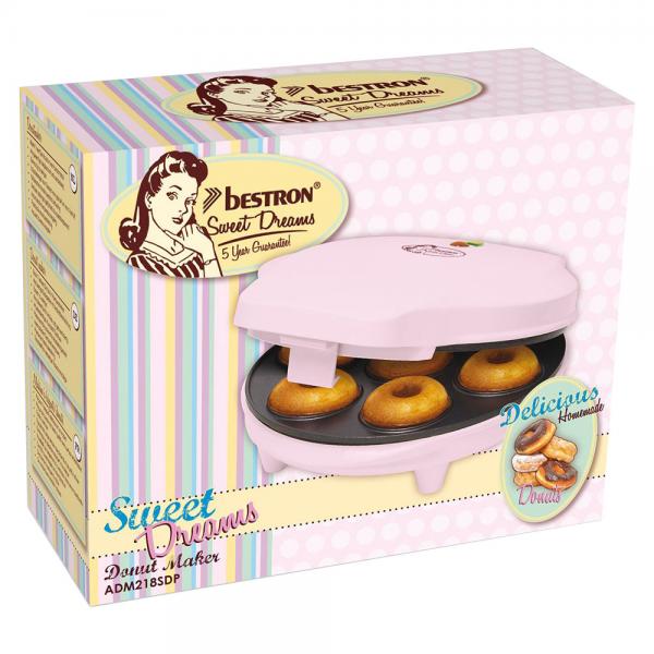 Bestron Donut Maker Pastellrosa