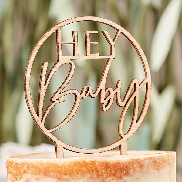 Cake Topper Tre Hey Baby