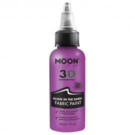 Moon Glow Selvlysende Tekstilfarge Lilla 30 ml