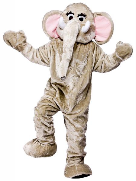 Elefant Deluxe Maskot Kostyme