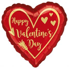 Happy Valentines Day Folieballong Hjerte