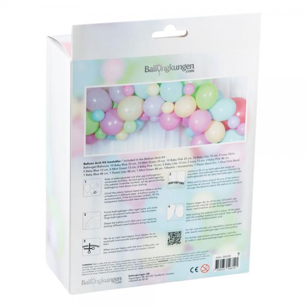 Ballongbue Sett Pastell Mix