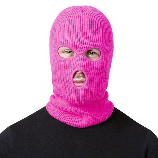 Balaclava Skimaske Neon Rosa