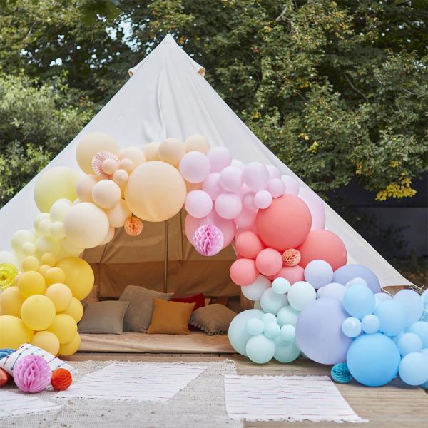 Ballongbue Sett med Pynt Luxe Bright