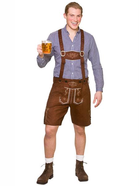 Lederhosen Fake Semsket Skinn