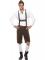 Oktoberfest Lederhosen Kostyme Brunt