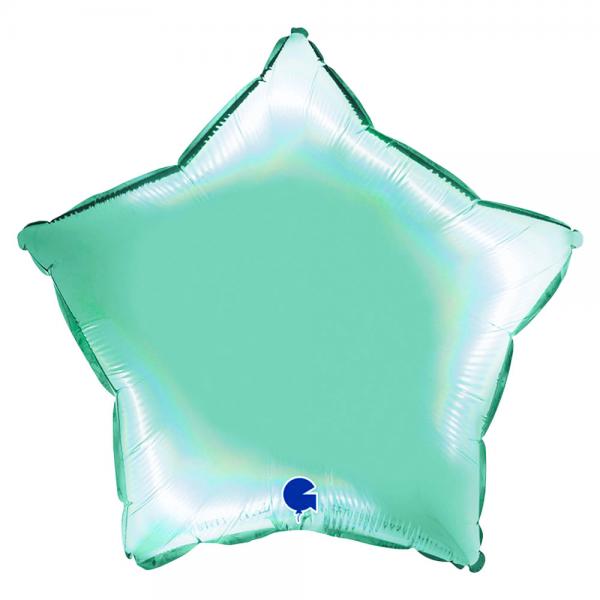 Ballong Stjerne Holografisk Platinum Tiffany