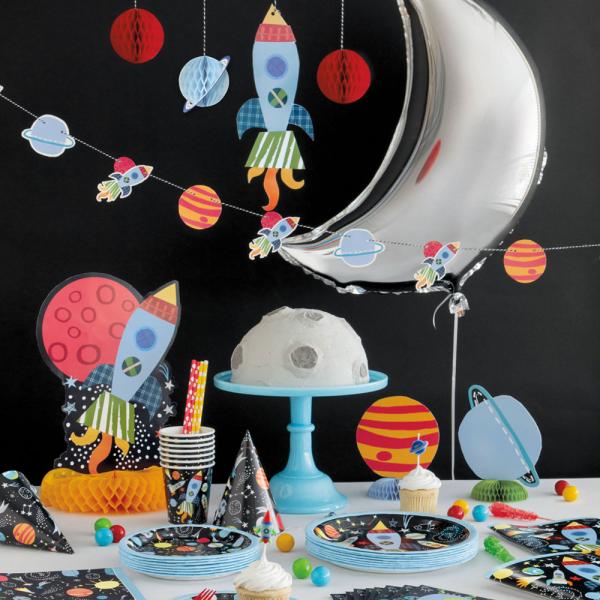 Rommet Folieballong Happy Birthday Outer Space