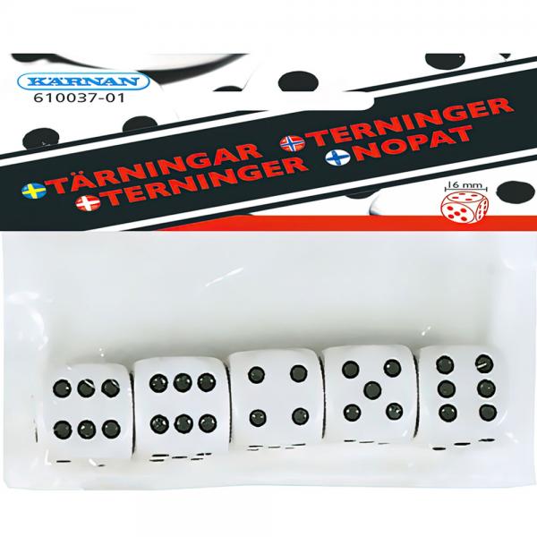 Terninger 5-pakning