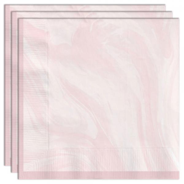 Servietter Marble Pink