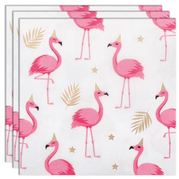 Servietter Flamingos