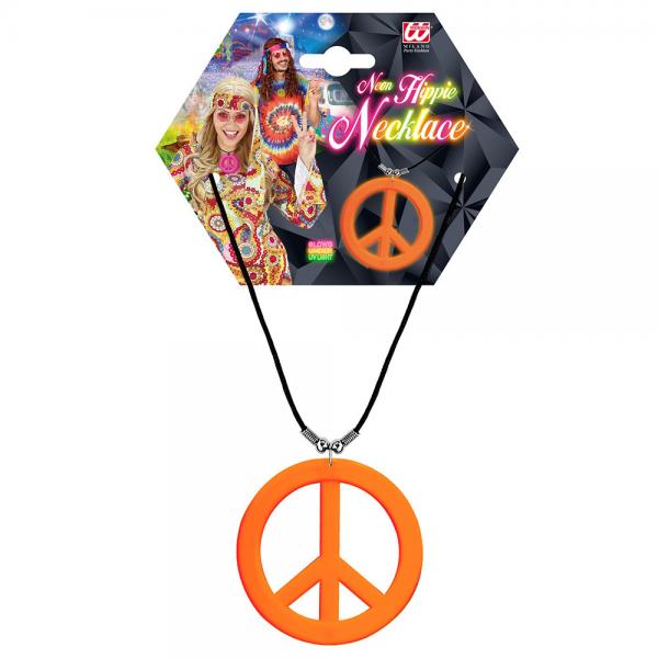 Neon Oransje Hippie Halskjede