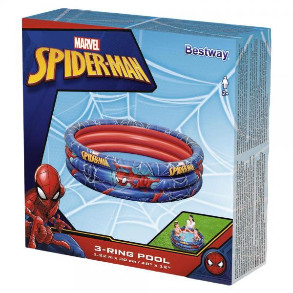 Oppblsbart Barnebasseng Rundt Spiderman