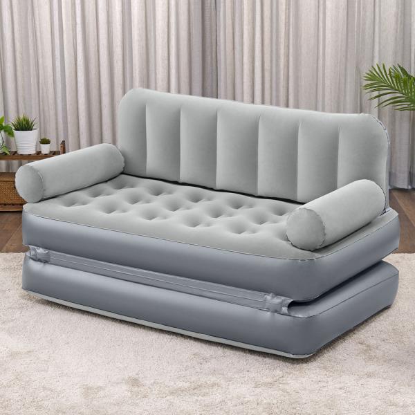 Oppblsbar Sofa 3-In-1 Innebygd Luftpumpe Multi-Max