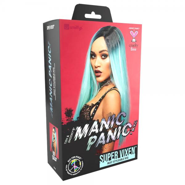 Super Vixen Ombre Manic Panic Parykk Turkis