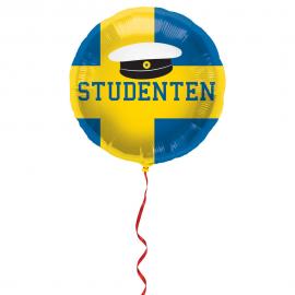 Svensk Studentfeiring Rund Folieballong