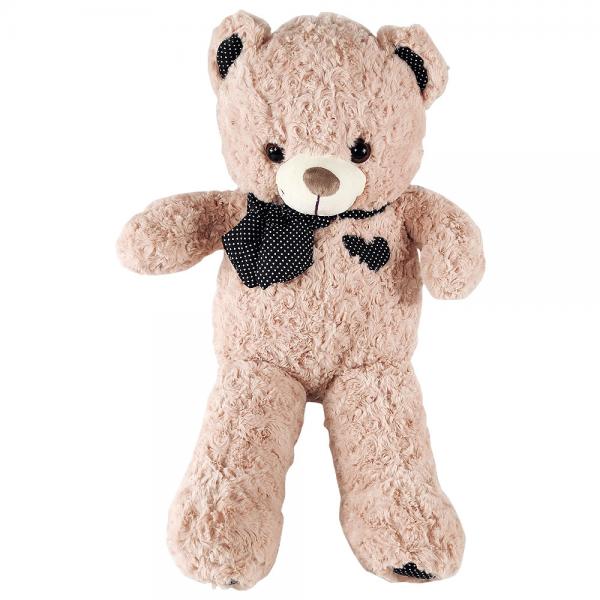 Bamse med Prikkete Slyfe Beige