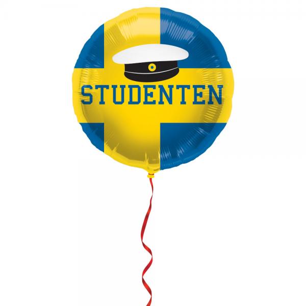 Svensk Studentfeiring Rund Folieballong