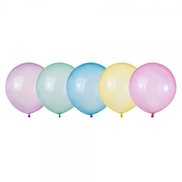 Store Runde Rainbow Crystal Ballonger Mix