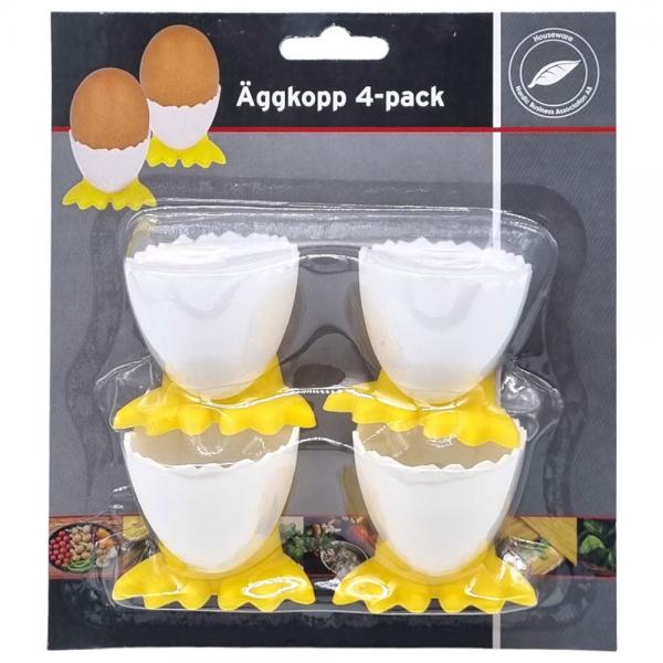 Eggekopper med Kyllingftter i Plast