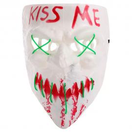 Kiss Me Maske LED Grønn