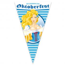 Oktoberfest Flaggvimpel Kvinne i Dirndl Stor