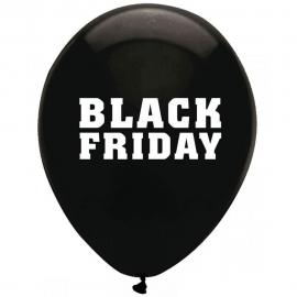 Svarte Black Friday Ballonger