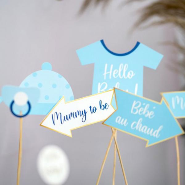 Baby Shower Boy Fotoprops 11-pakning