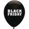 Svarte Black Friday Ballonger