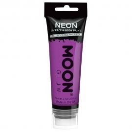 Moon Glow Neon UV Kropps- & Ansiktsfarge Lilla 75 ml